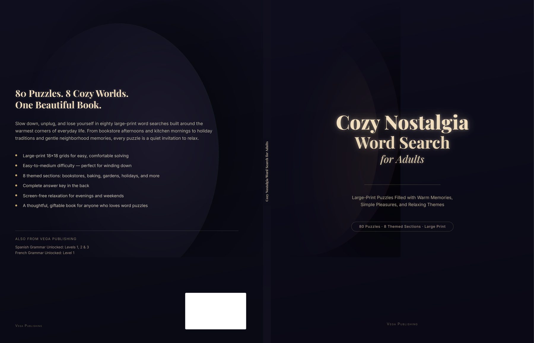 Cozy Nostalgia Word Search for Adults cover